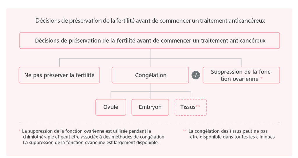 Décisions de préservation de la fertilité avant de commencer un traitement contre le cancer